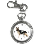 German Shepherd Alsatian Dog Gifts BW Key Chain Watch