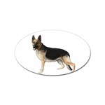 German Shepherd Alsatian Dog Gifts BW Sticker (Oval)
