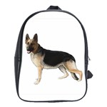 German Shepherd Alsatian Dog Gifts BW School Bag (Large)