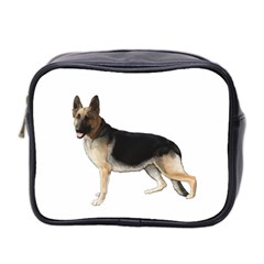 German Shepherd Alsatian Dog Gifts BW Mini Toiletries Bag (Two Sides) from UrbanLoad.com Front