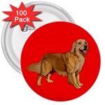 Golden Retriever Dog Gifts BR 3  Button (100 pack)