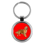 Golden Retriever Dog Gifts BR Key Chain (Round)