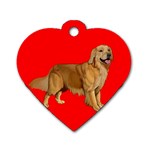 Golden Retriever Dog Gifts BR Dog Tag Heart (One Side)