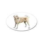 Yellow Labrador Retriever Sticker (Oval)