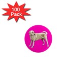 Yellow Labrador Retriever 1  Mini Magnet (100 pack) 