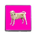 Yellow Labrador Retriever Memory Card Reader with Storage (Square)