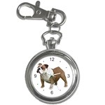 British Bulldog Gifts BW Key Chain Watch