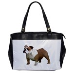 British Bulldog Gifts BW Oversize Office Handbag (One Side)
