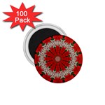 Red Flower 1.75  Magnet (100 pack) 