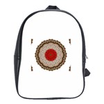 Red Center Doily School Bag (Large)