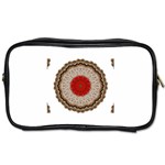 Red Center Doily Toiletries Bag (Two Sides)