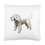 White Poodle Dog Gifts BW Cushion Case (Two Sides)