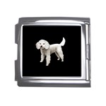 White Poodle Dog Gifts BB Mega Link Italian Charm (18mm)