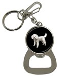 White Poodle Dog Gifts BB Bottle Opener Key Chain