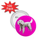 White Poodle Dog Gifts BP 1.75  Button (100 pack) 
