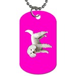 White Poodle Dog Gifts BP Dog Tag (Two Sides)