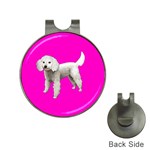 White Poodle Dog Gifts BP Golf Ball Marker Hat Clip