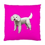 White Poodle Dog Gifts BP Cushion Case (One Side)