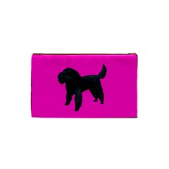 White Poodle Dog Gifts BP Cosmetic Bag (Small) from UrbanLoad.com Back