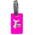 White Poodle Dog Gifts BP Luggage Tag (two sides)