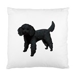 Black Poodle Dog Gifts BW Cushion Case (Two Sides)