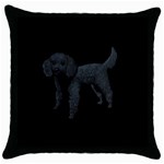 Black Poodle Dog Gifts BB Throw Pillow Case (Black)
