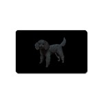 Black Poodle Dog Gifts BB Magnet (Name Card)