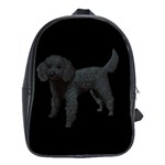 Black Poodle Dog Gifts BB School Bag (Large)