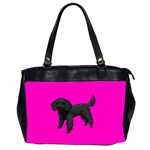Black Poodle Dog Gifts BP Oversize Office Handbag (Two Sides)