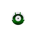 Green Love Alien 1  Mini Button