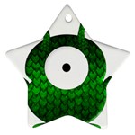 Green Love Alien Ornament (Star)