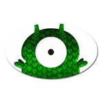 Green Love Alien Magnet (Oval)