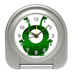 Green Love Alien Travel Alarm Clock