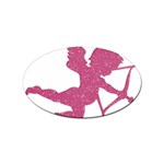 Pink Love Cupid Sticker Oval (10 pack)