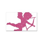 Pink Love Cupid Sticker Rectangular (10 pack)