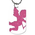 Pink Love Cupid Dog Tag (Two Sides)