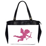 Pink Love Cupid Oversize Office Handbag (Two Sides)