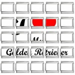 I Love Golden Retriever 9mm Italian Charm (25 pack)