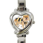 dog-photo Heart Italian Charm Watch