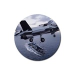 F-35B with Carrier Rubber Coaster (Round)