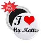 I Love My Maltese 2.25  Magnet (100 pack) 