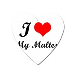 I Love My Maltese Magnet (Heart)