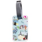 Poodles in Paris Luggage Tag (two sides)