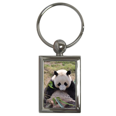 Big Panda Key Chain (Rectangle) from UrbanLoad.com Front