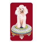 White Poodle on Tuffet Memory Card Reader (Rectangular)