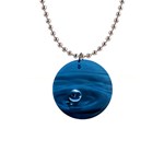 Water Drop 1  Button Necklace