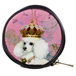 White Poodle Princess Mini Makeup Bag