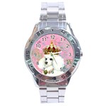White Poodle Princess Stainless Steel Analogue Men’s Watch