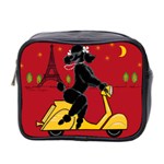 Scooter Blk Poo Square Mini Toiletries Bag (Two Sides)