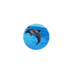 Jumping Dolphin 1  Mini Button